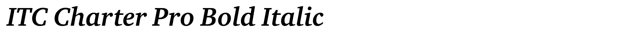ITC Charter Pro Bold Italic image